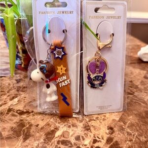 Various Snoopy & Stitch & 💛Bag Charm / Keyrings